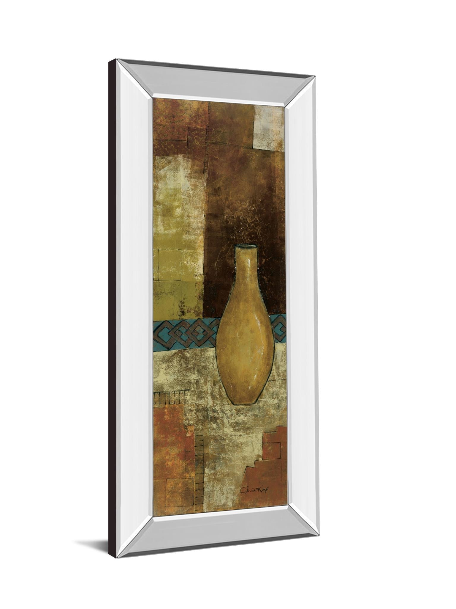 Mirrored Frame Autumn Solitude Ii By John Kime 18X42 Mirror Frame Print