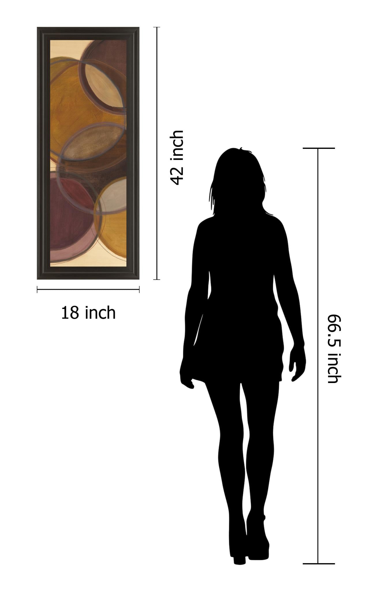 Moon Shadow I By Jeni Lee 18X42 Framed Print