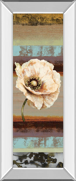 Mirrored Frame Elemental Poppy Ii By Selina Werbelow 18X42 Mirror Frame Print