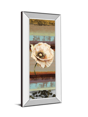 Mirrored Frame Elemental Poppy Ii By Selina Werbelow 18X42 Mirror Frame Print
