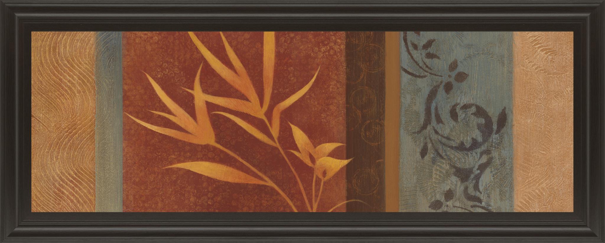 Leaf Silhouette I By Jordan Grey 18X42 Framed Print
