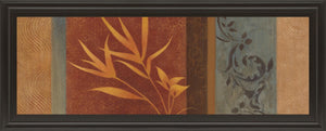 Leaf Silhouette I By Jordan Grey 18X42 Framed Print