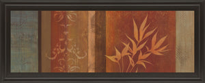 Leaf Silhouette Ii By Jordan Grey 18X42 Framed Print