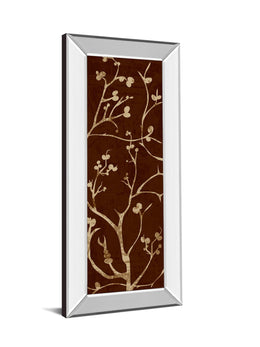 Mirrored Frame Branching Out I By Diane Stimson 18X42 Mirror Frame Print