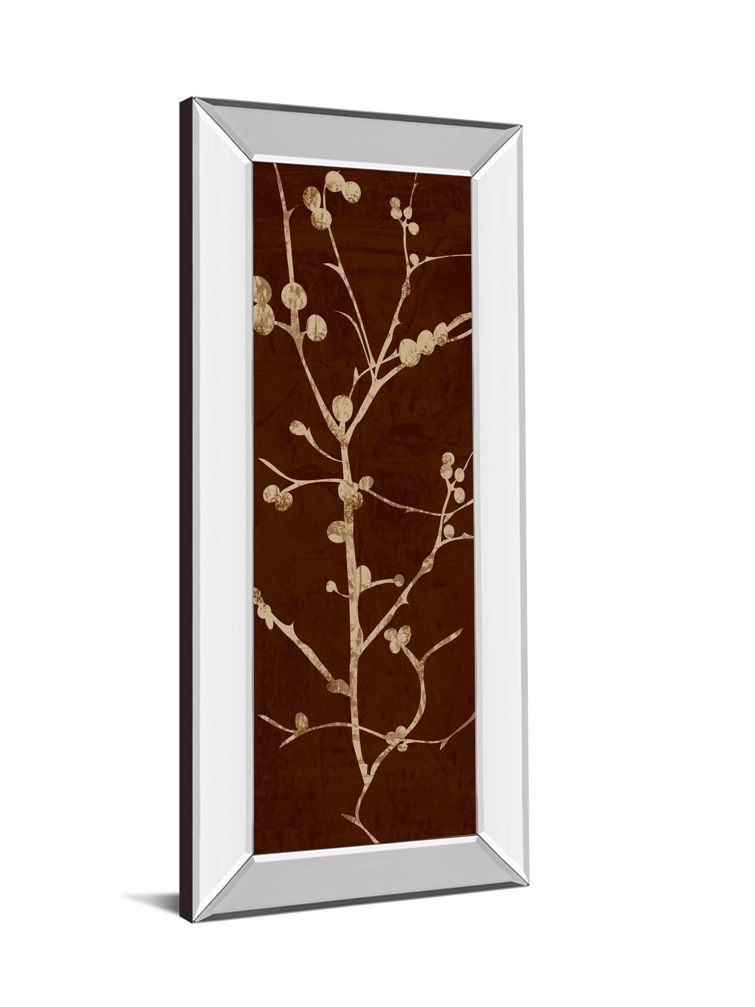 Mirrored Frame Branching Out Ii By Diane Stimson 18X42 Mirror Frame Print