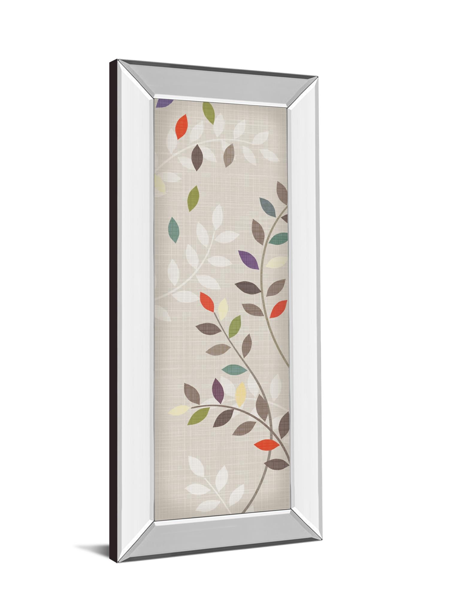 Mirrored Frame Leaflets By Tandi Venter 18X42 Mirror Frame Print