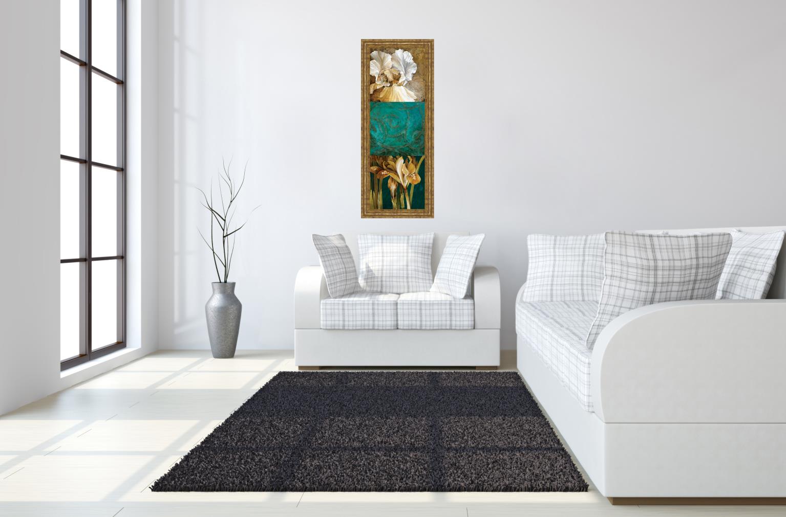 From My Garden Ii By Linda Thompson 18X42 Framed Print