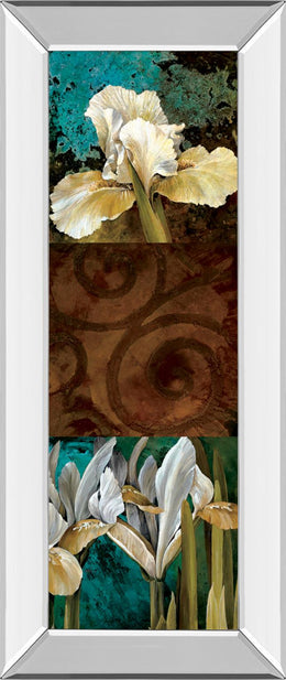 Mirrored Frame From My Garden I By Linda Thompson 18X42 Mirror Frame Print