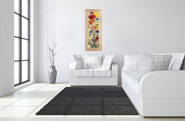 Wildflower I By Jennifer Zybala 18X42 Framed Print