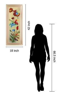 Wildflower Ii By Jennifer Zybala 18X42 Framed Print