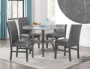 Judson 5-Pk Dining Set Glitter Grey