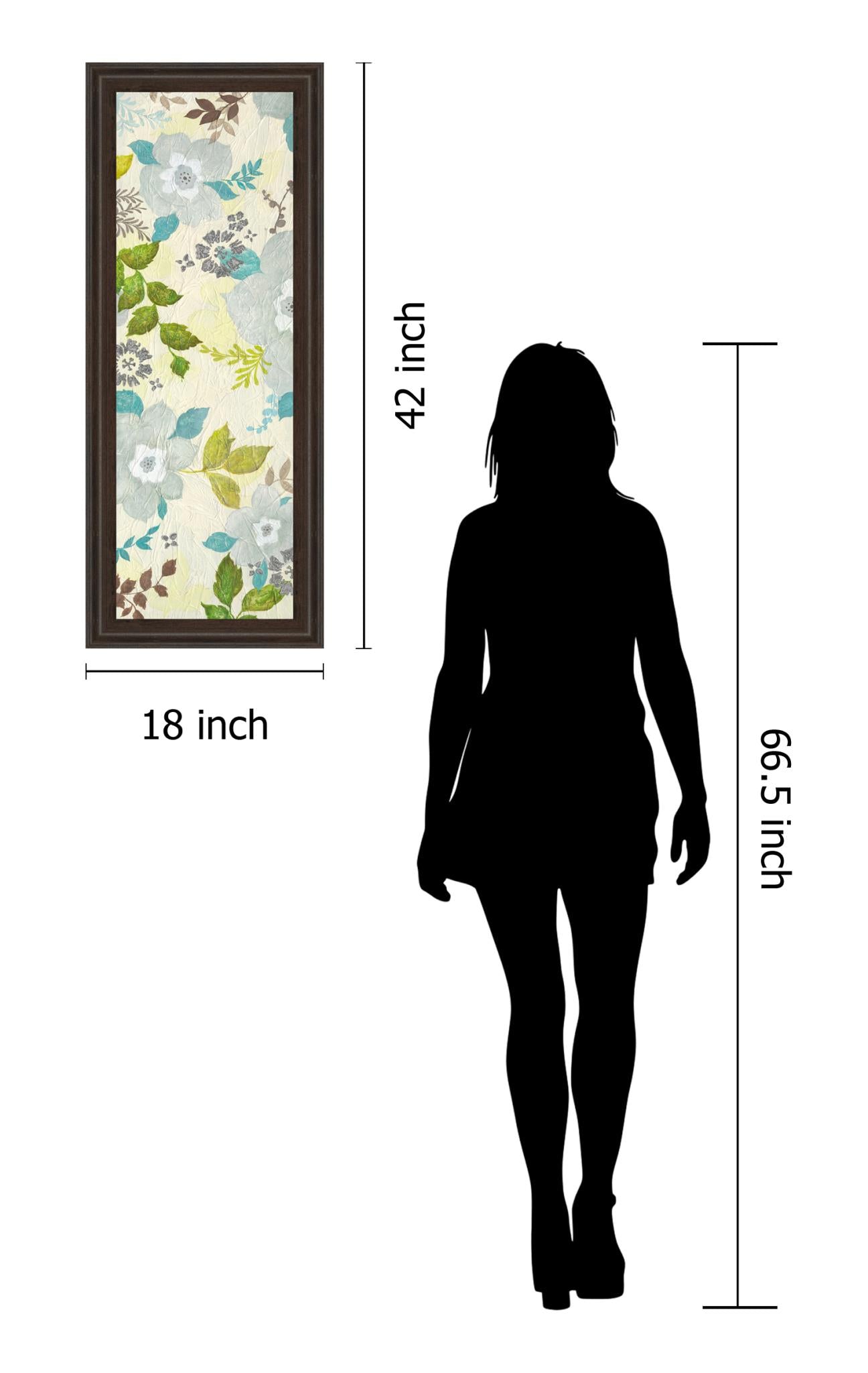 Fragrant Garden I By Tava Studios 18X42 Framed Print