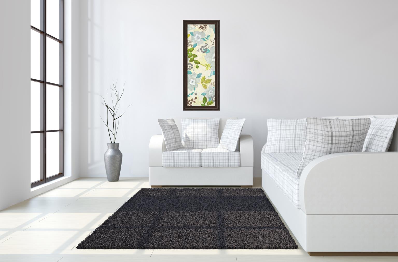 Fragrant Garden I By Tava Studios 18X42 Framed Print