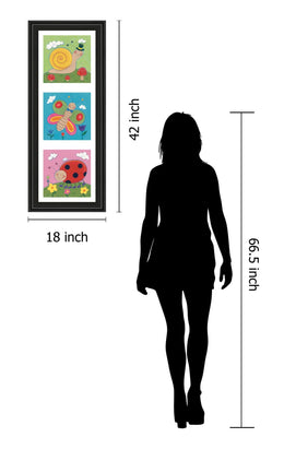 Garden Party I By Sophie Harding 18X42 Framed Print