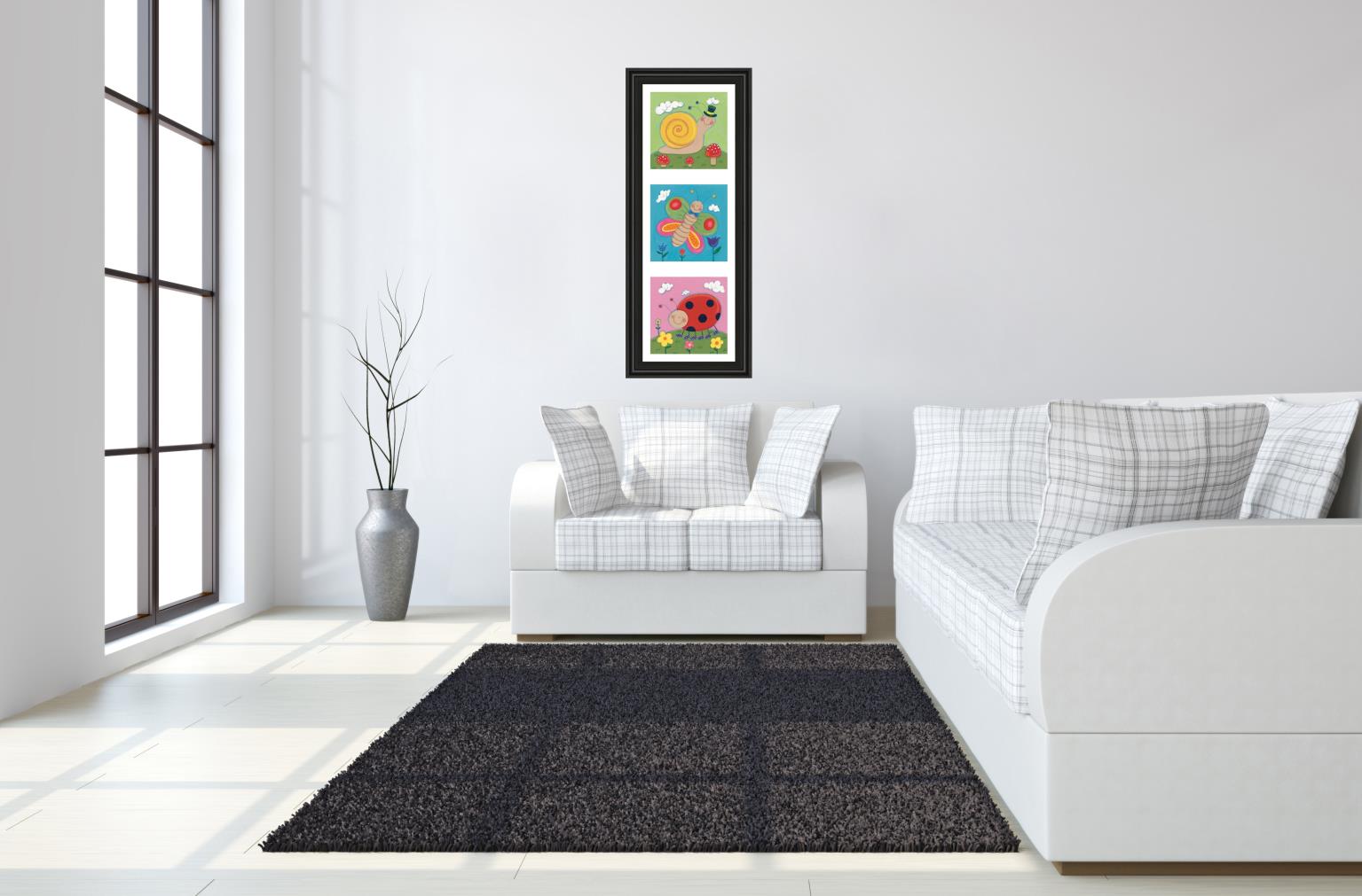 Garden Party I By Sophie Harding 18X42 Framed Print