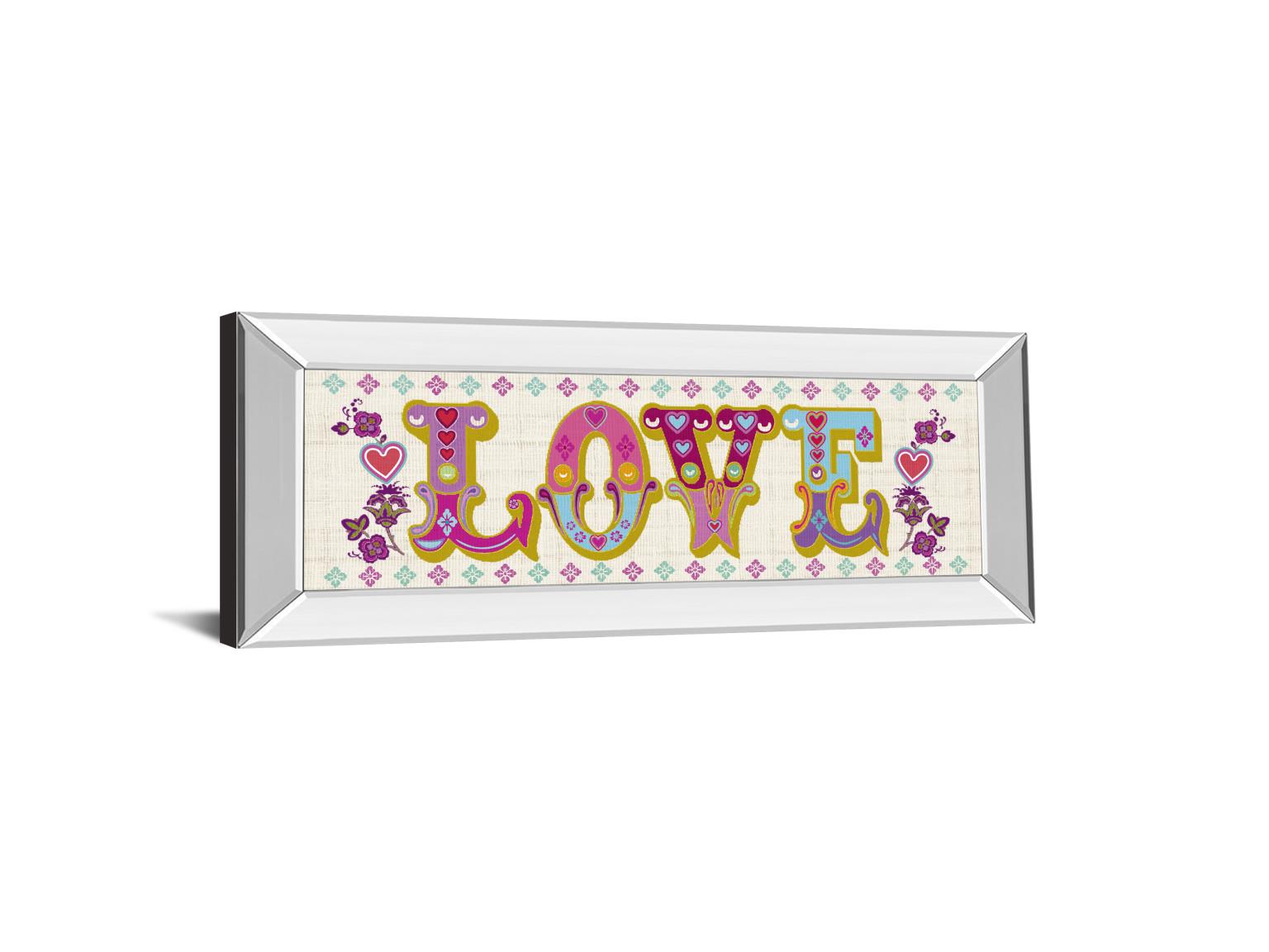 Mirrored Frame First Love By Tom Frazier 18X42 Mirror Frame Print