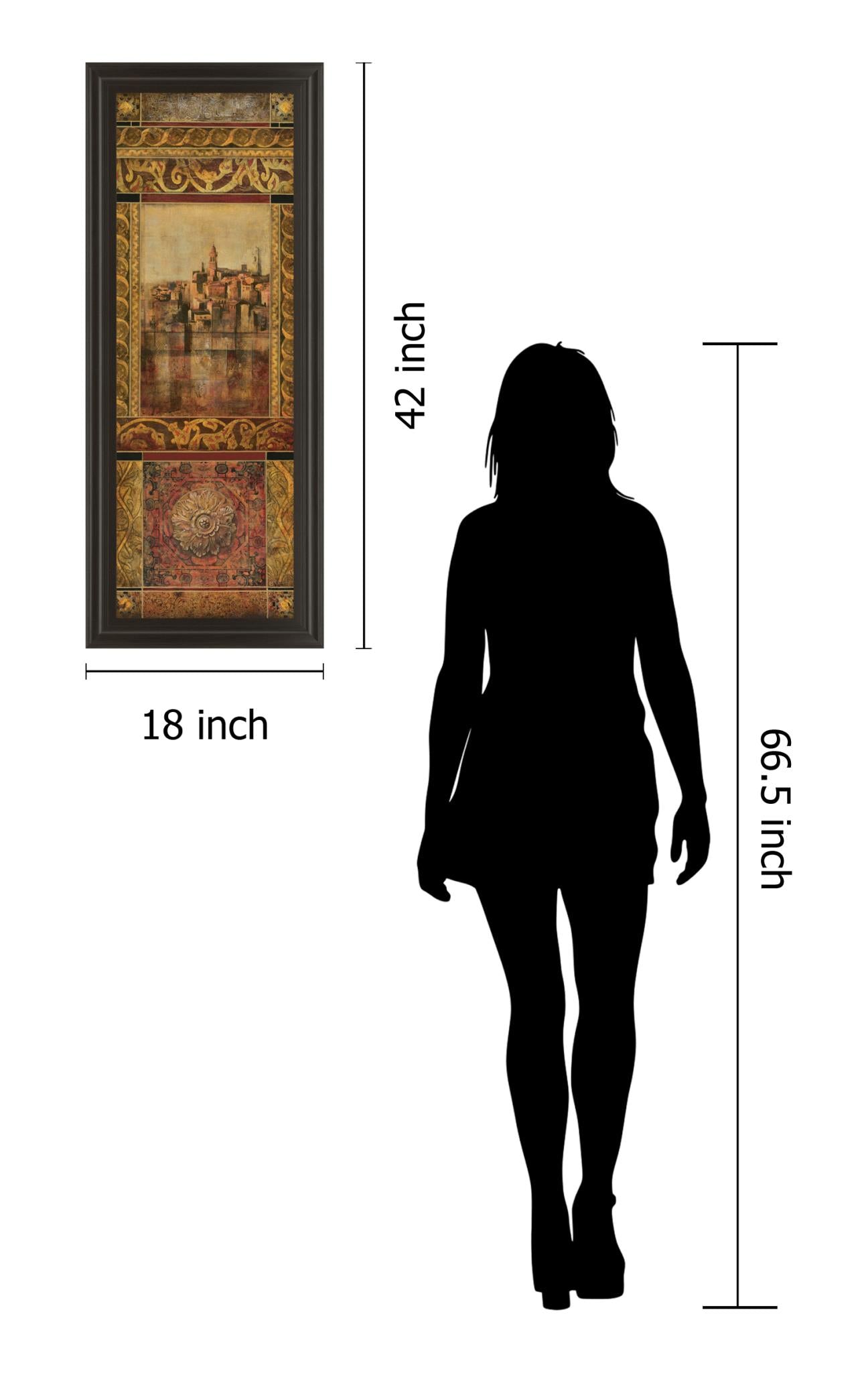 New Enchantment I By DouglasÂ  18X42 Framed Print