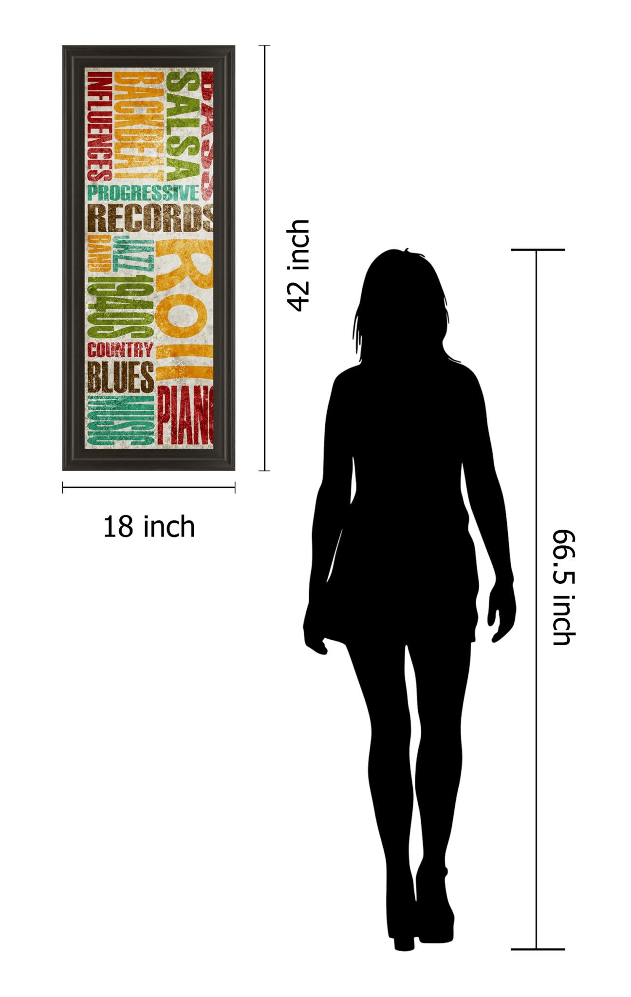 Rock & Roll By Sd Graphics Studio 18X42 Framed Print