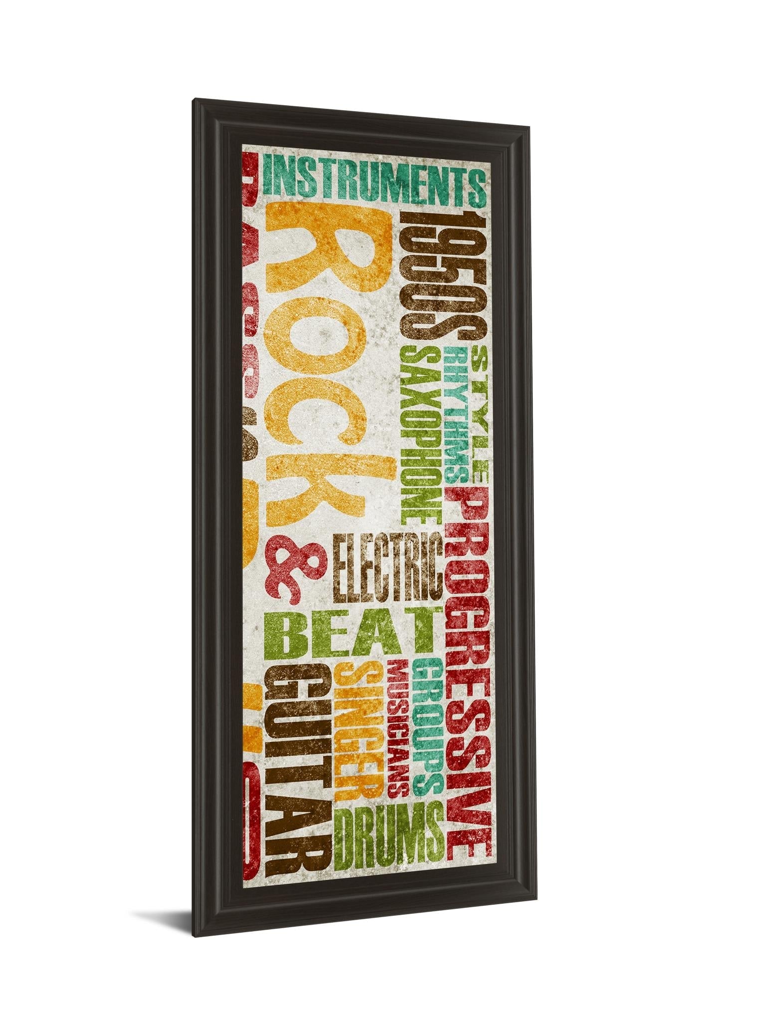 Rock & Roll By Sd Graphics Studio 18X42 Framed Print