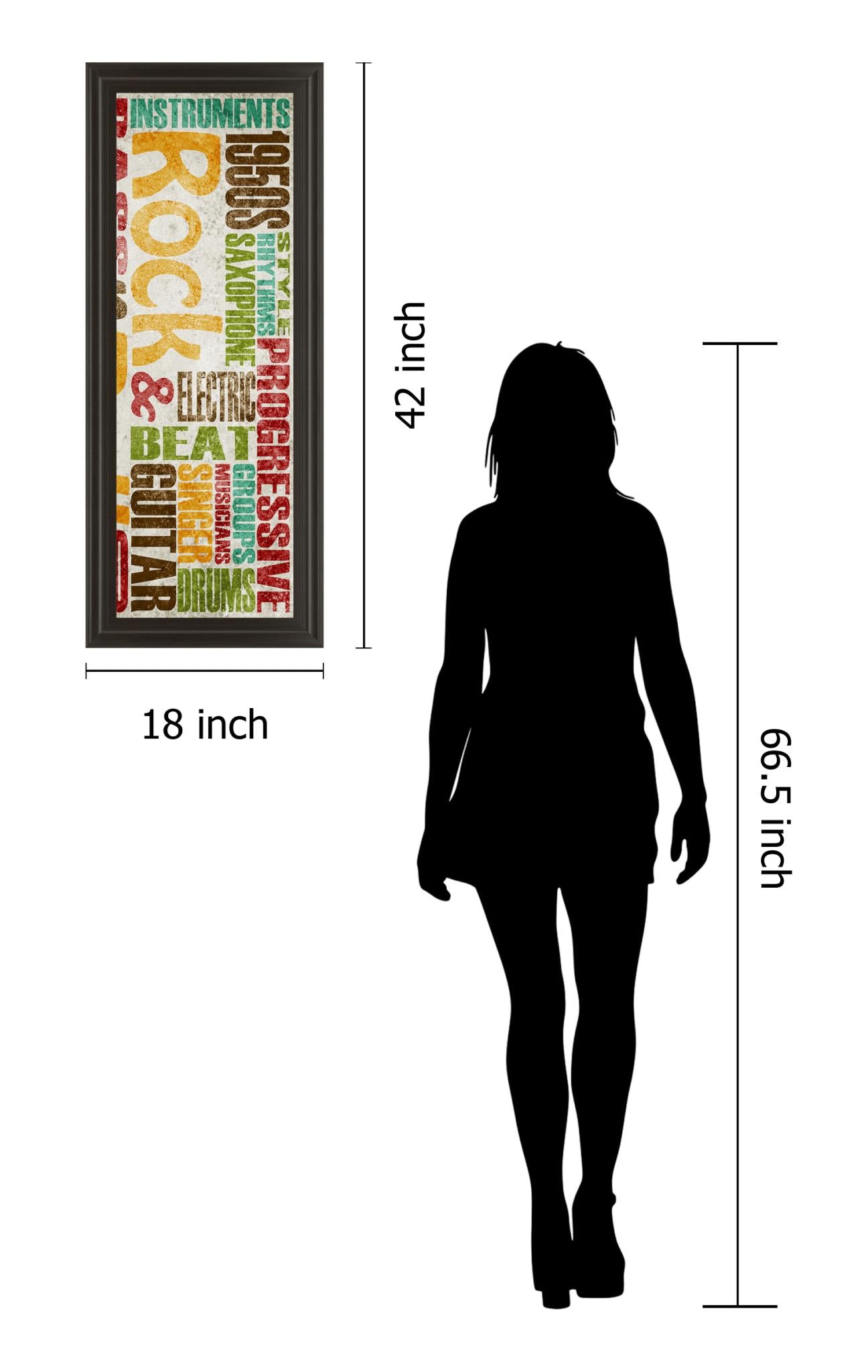 Rock & Roll By Sd Graphics Studio 18X42 Framed Print