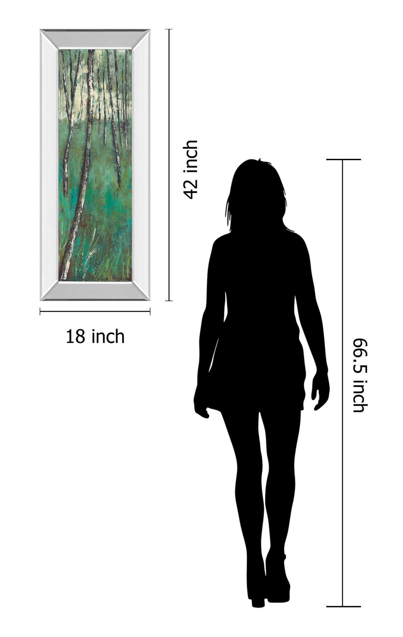 Mirrored Frame Nature Companion Ii By Solis 18X42 Mirror Frame Print