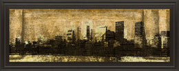 Defined City I By Sd Graphic Studio 18X42 Framed Print