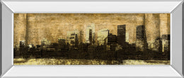 Mirrored Frame Defined City I By Sd Graphic Studio 18X42 Mirror Frame Print