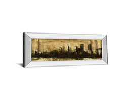 Mirrored Frame Defined City I By Sd Graphic Studio 18X42 Mirror Frame Print
