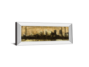Mirrored Frame Defined City I By Sd Graphic Studio 18X42 Mirror Frame Print