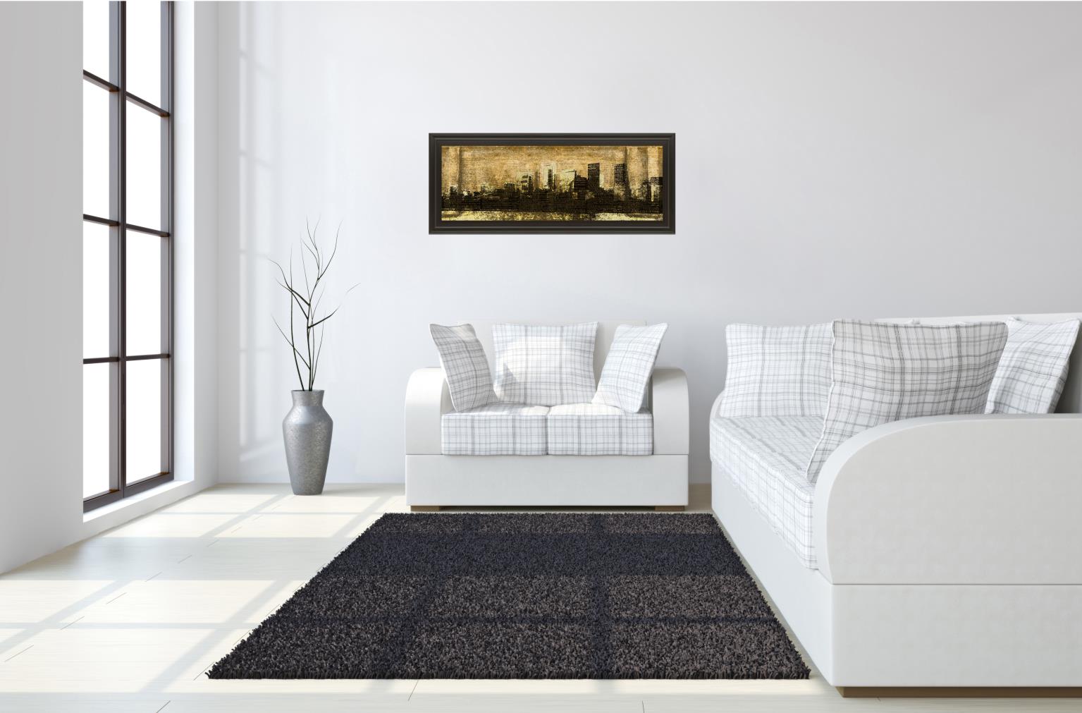 Defined City I By Sd Graphic Studio 18X42 Framed Print