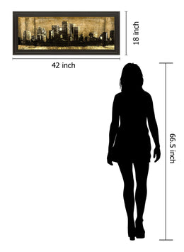 Defined City Ii By Sd Graphic Studio 18X42 Framed Print