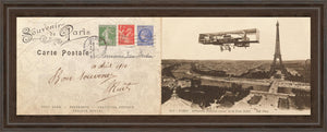 Lettre De Paris I By Wild Apple Graphics 18X42 Framed Print