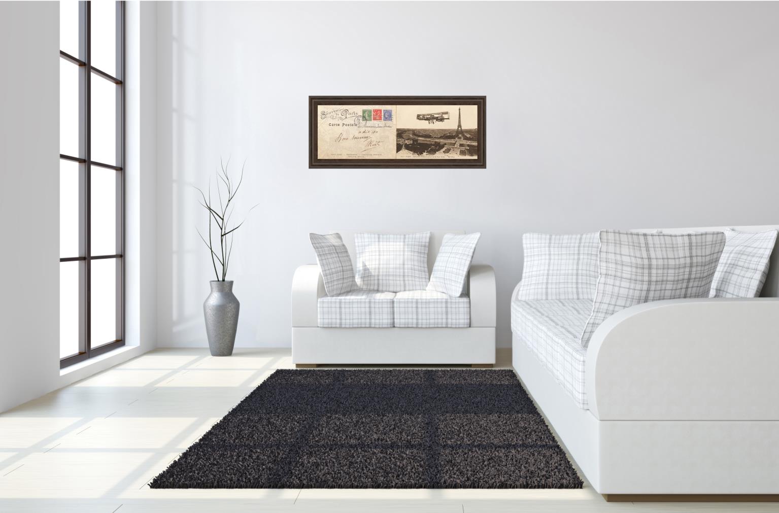 Lettre De Paris I By Wild Apple Graphics 18X42 Framed Print