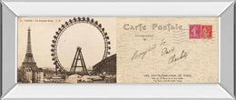Mirrored Frame Lettre De Paris Ii By Wild Apple Graphics 18X42 Mirror Frame Print