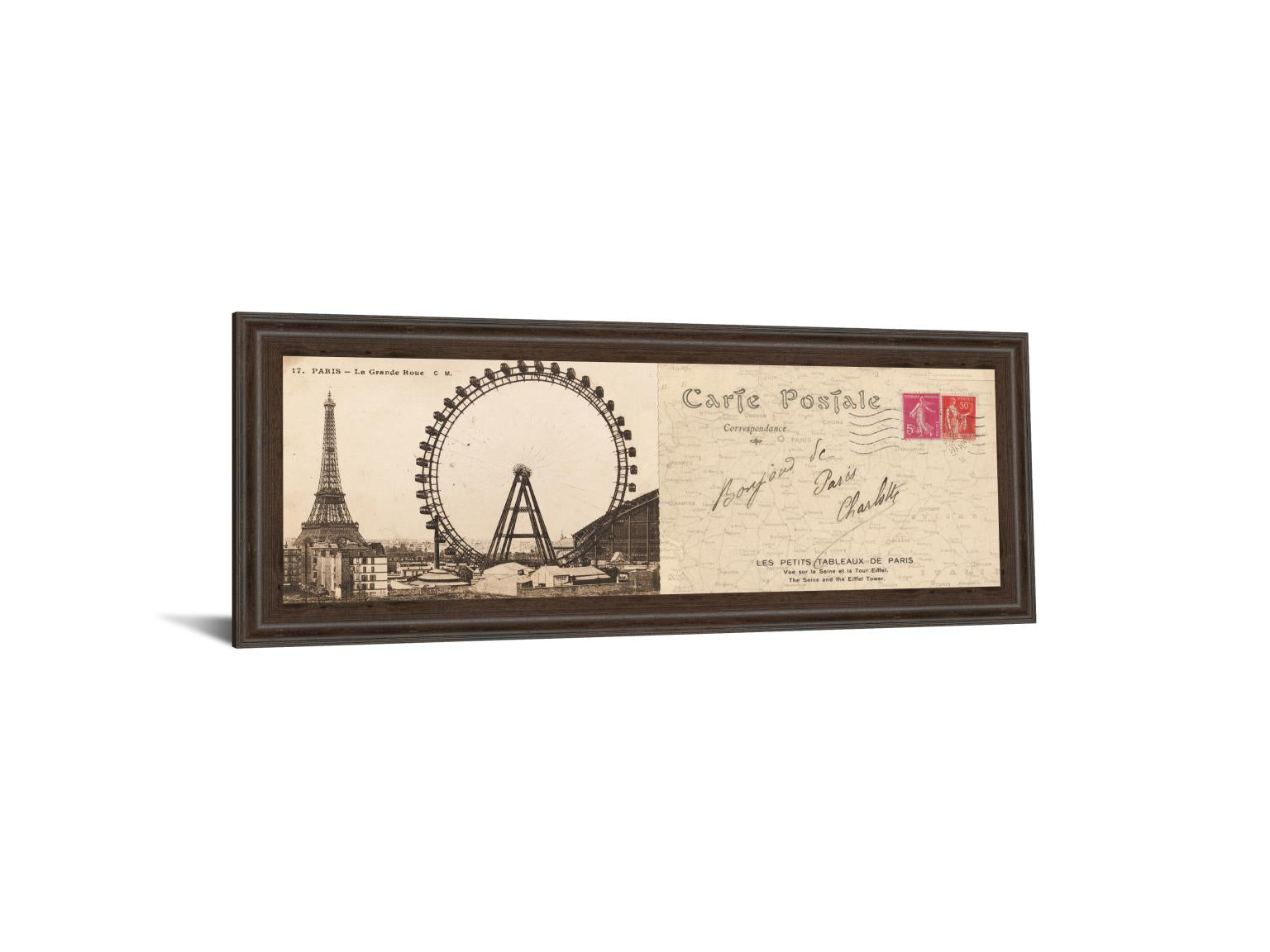 Lettre De Paris Ii By Wild Apple Graphics 18X42 Framed Print