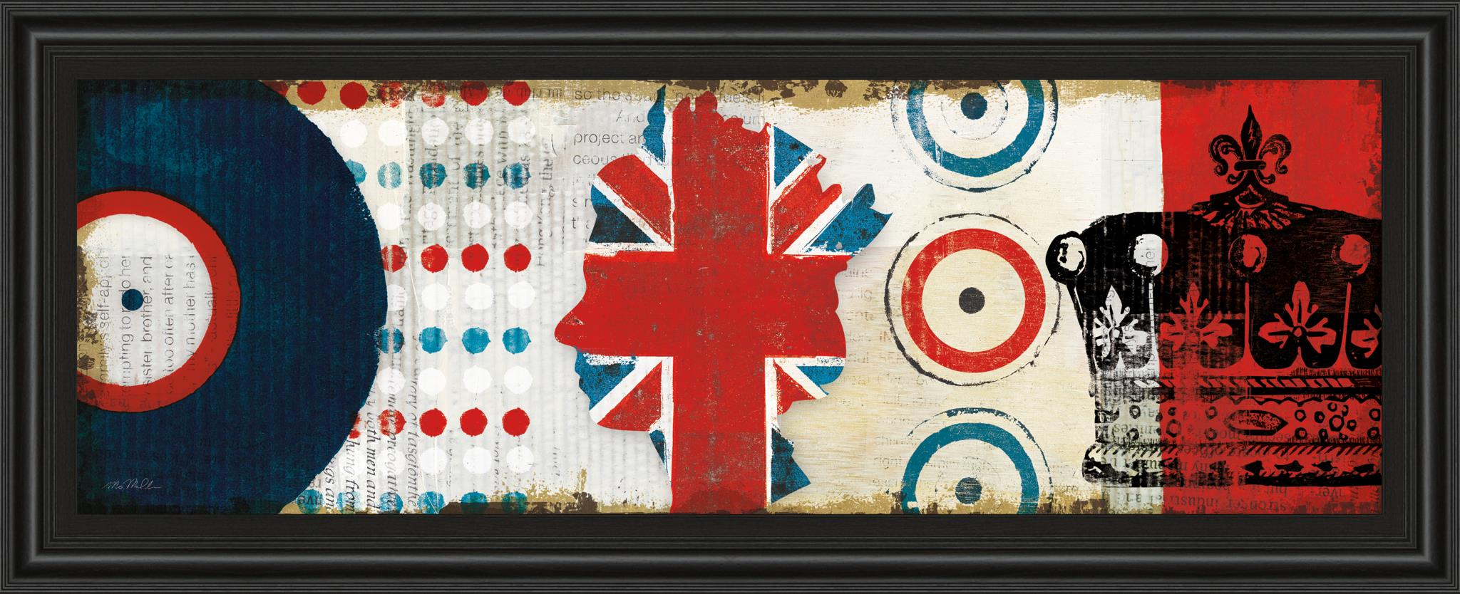 British Invasion I By Mo Mullan 18X42 Framed Print