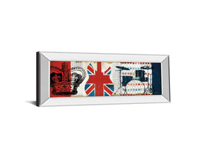 Mirrored Frame British Invasion Ii By Mo Mullan 18X42 Mirror Frame Print