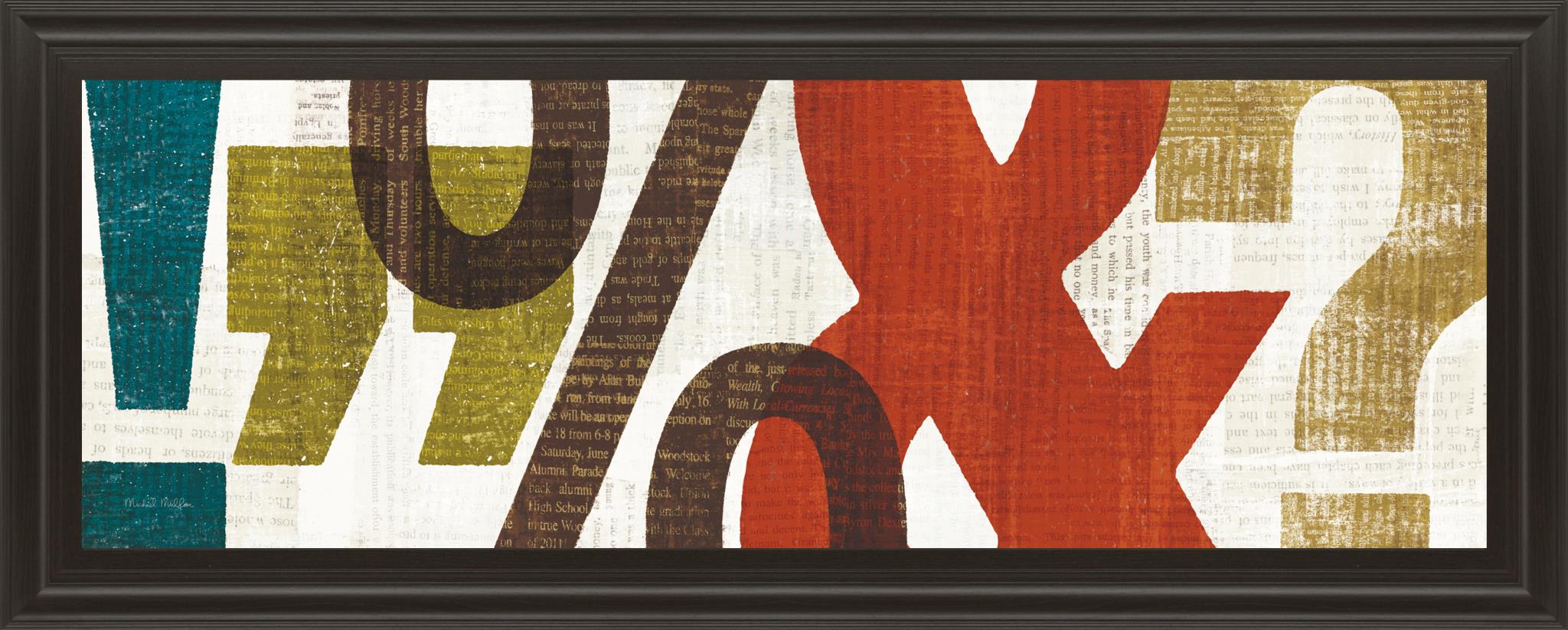 Punctuated Ii By Micheal Mullan 18X42 Framed Print
