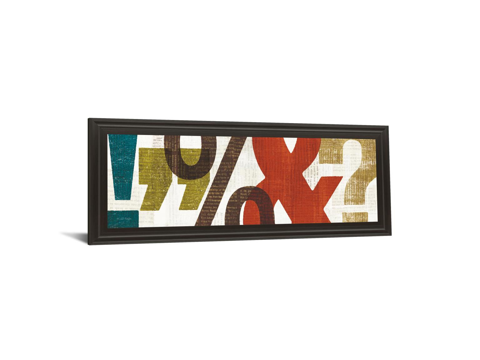 Punctuated Ii By Micheal Mullan 18X42 Framed Print