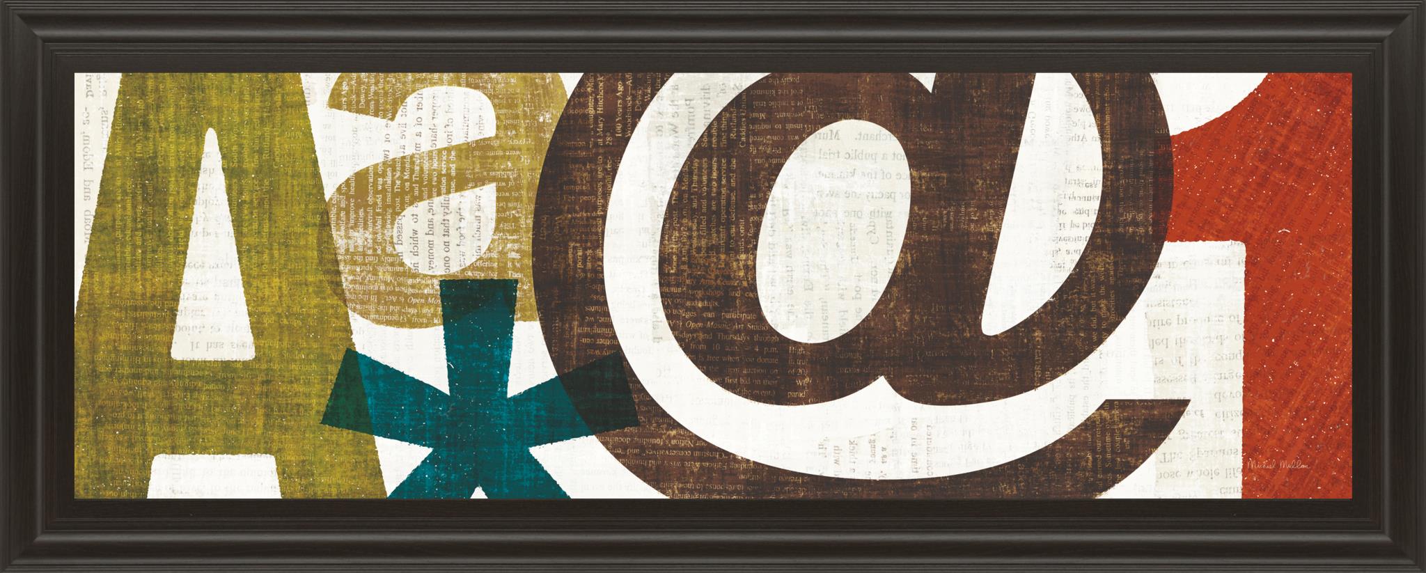 Punctuated Iii By Micheal Mullan 18X42 Framed Print