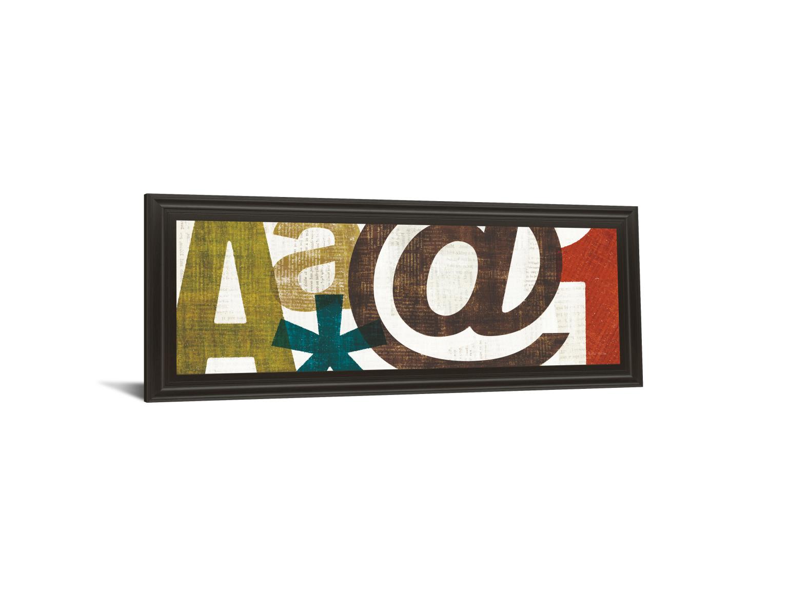 Punctuated Iii By Micheal Mullan 18X42 Framed Print