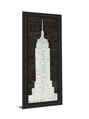 Empire State Building By Micheal Mullan 18X42 Framed Print