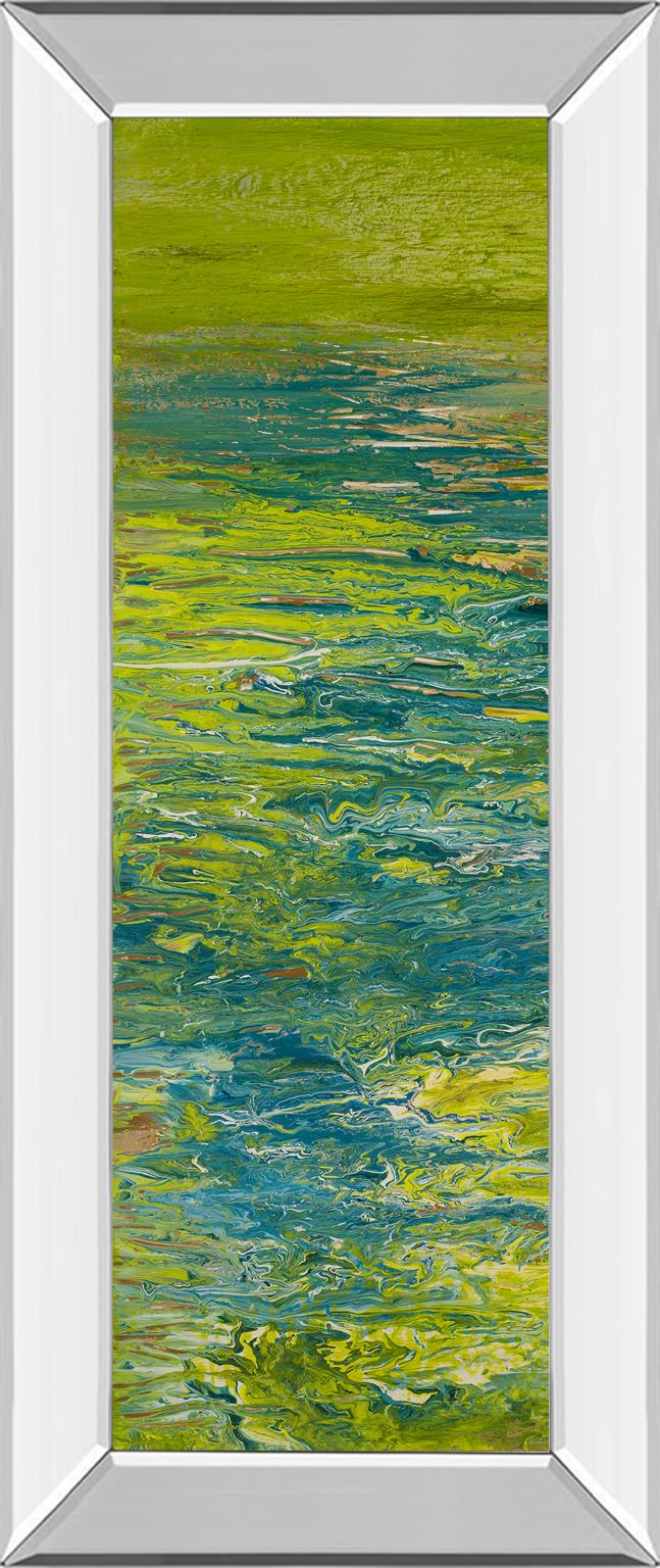 Mirrored Frame The Lake Ii By Roberto Gonzalez 18X42 Mirror Frame Print