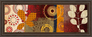 Fall Leaf Panel I By Michael Marcon 18X42 Framed Print
