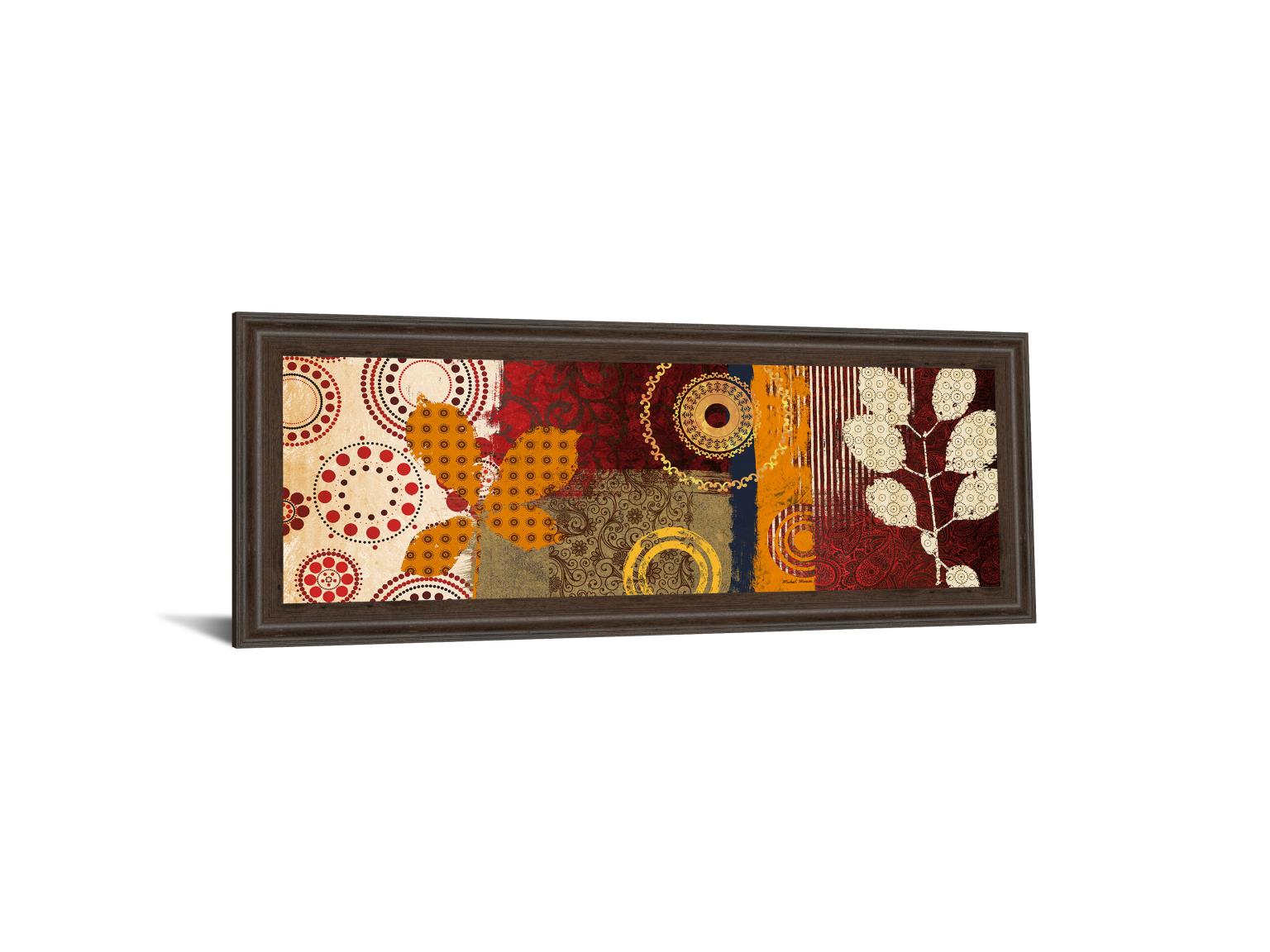 Fall Leaf Panel I By Michael Marcon 18X42 Framed Print