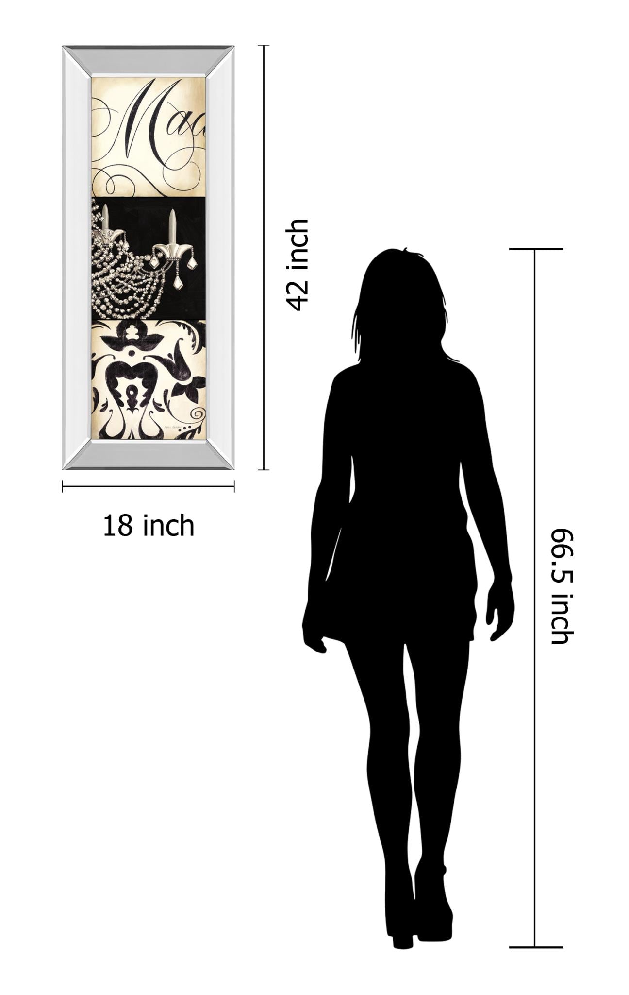 Mirrored Frame Fifth And Madison Iv By Marco Fabiano 18X42 Mirror Frame Print