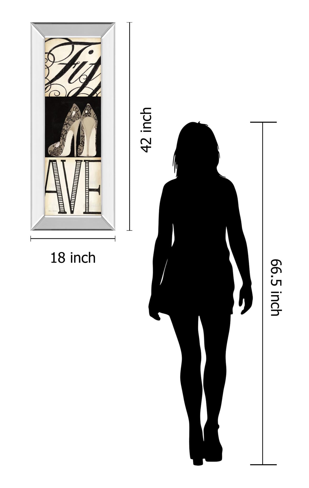 Mirrored Frame Fifth And Madison Iii  By Marco Fabiano 18X42 Mirror Frame Print