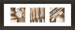Architectual Triptych I By Tony Koukos 18X42 Framed Print
