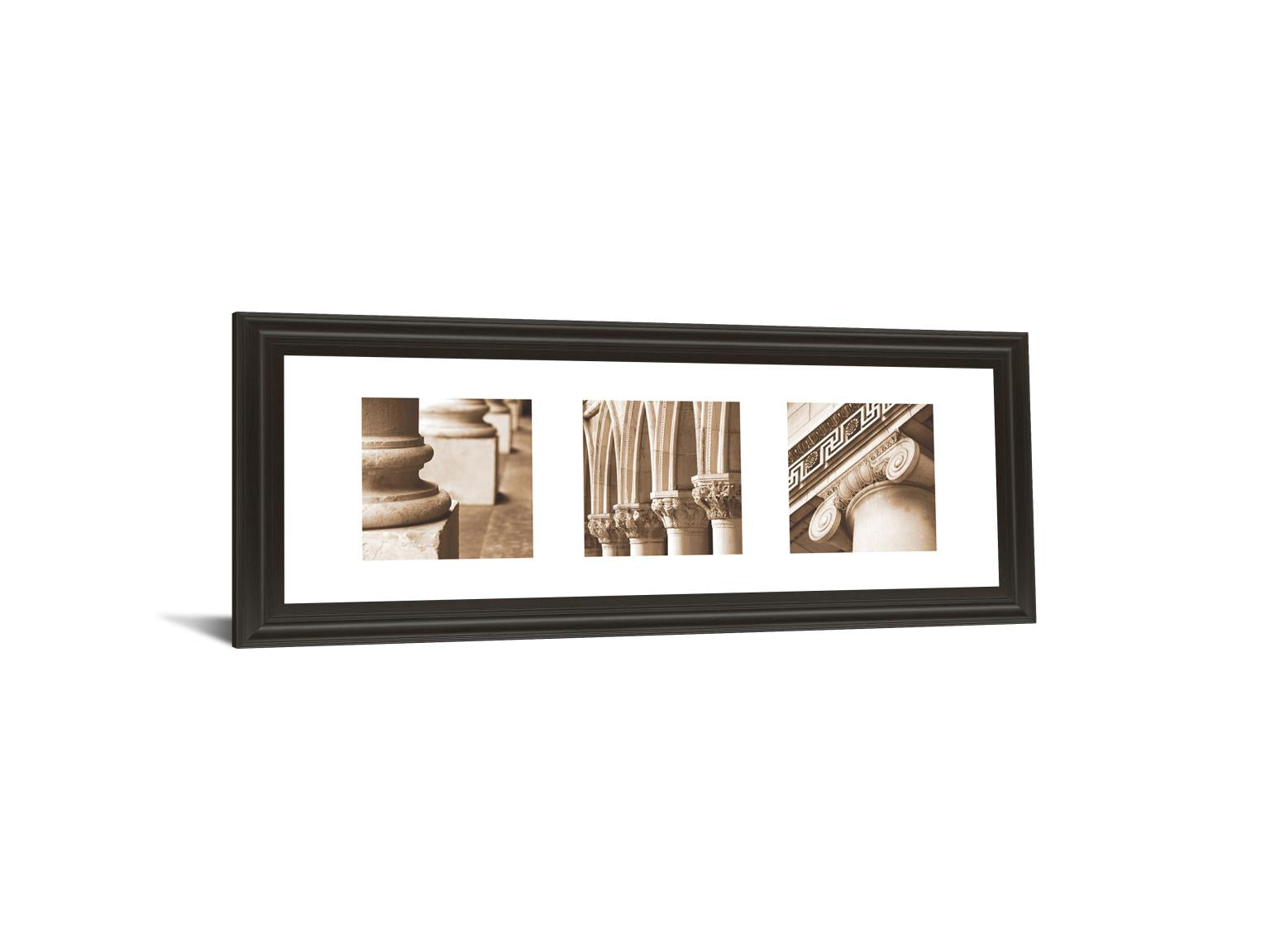 Architectual Triptych I By Tony Koukos 18X42 Framed Print
