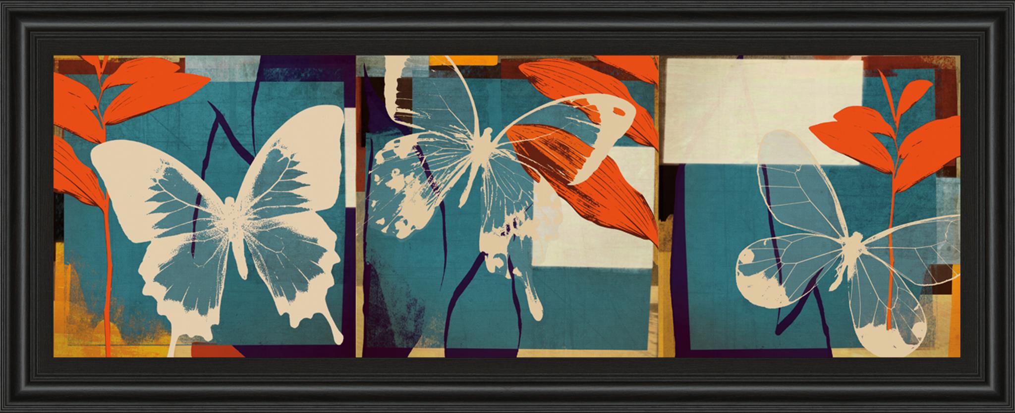 Butterflies Viola By Noah 18X42 Framed Print